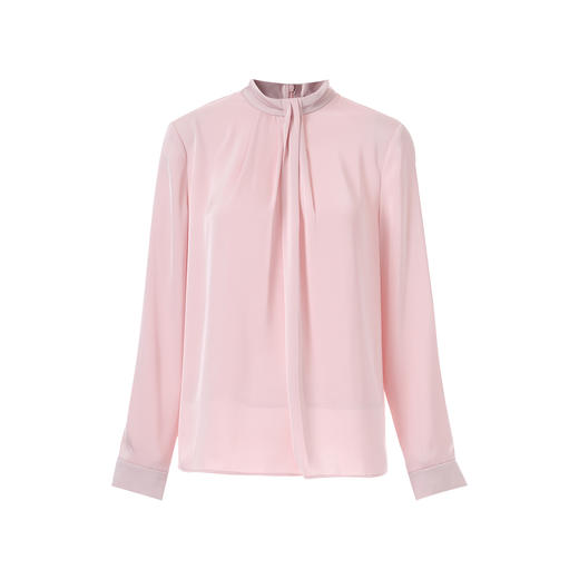 【缎面衬衫上衣】EITIE爱特爱气质优雅通勤立领显瘦秋季新款C2513814 商品图11