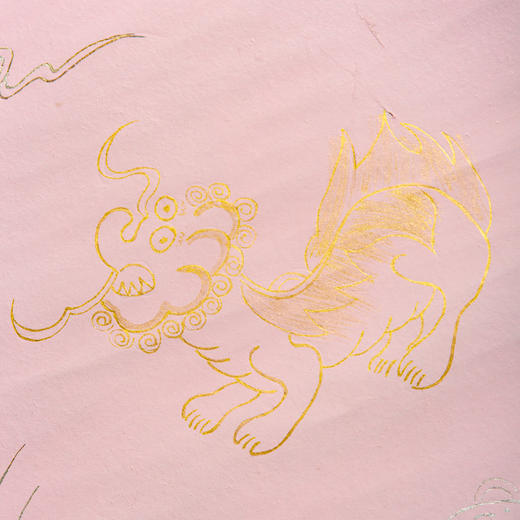 70-80年代仿古描金笺(一套两张) 商品图8