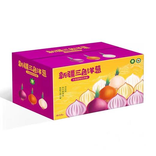 新疆半亩园有机三色拼洋葱（白黄紫） 商品图4