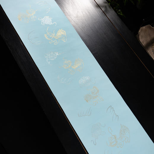 70-80年代仿古描金笺(一套两张) 商品图10