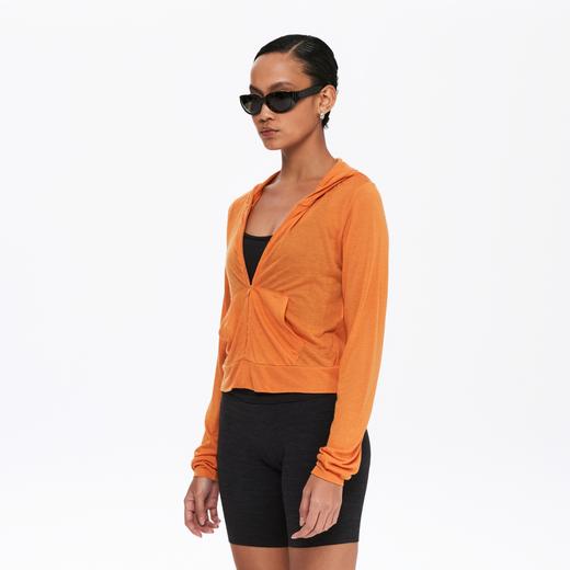 oneup羊毛拉链连帽薄外套 商品图3