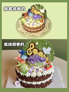 原神/给旅行者的小蛋糕（单层夹心）