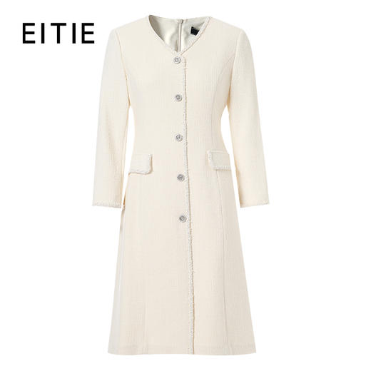 EITIE爱特爱小香风A 型浪漫雅致羊毛连衣裙8407107 商品图6