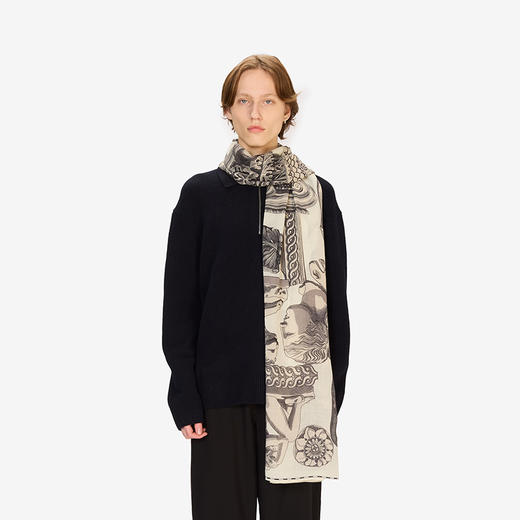 北京仓｜Inoui Editions-80 ARCHIVES-雕塑 白色 围巾［法国设计师］ 商品图2