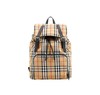 Burberry博柏利 格纹印花 织物 双肩包 女款 黄色 商品缩略图0