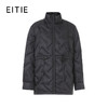 EITIE爱特爱黑色时尚保暖抽绳收腰羽绒服外套8411104 商品缩略图6