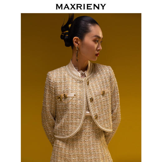 MAXRIENY新国风复古宫廷感千金小香风外套(货号:MC88JA012) 商品图3