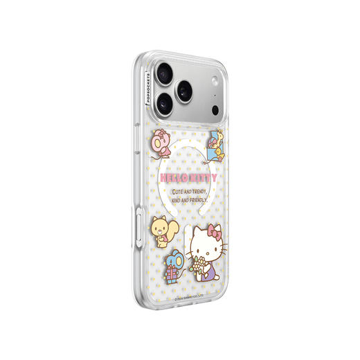 【白日梦手账本】好朋友派对 泡泡骚 x Hello Kitty合作系列 POPCASE手机壳 MagSafe Popcase磁吸款 透明 波点 iPhone17/16/15/14/13 商品图0