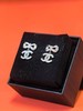 CHANEL  银色蝴蝶结双C水钻饰经典款耳钉 女款 商品缩略图1