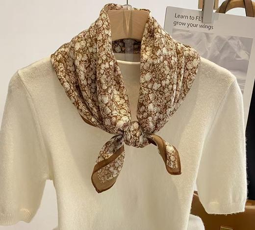 FS竹纤维女士时尚印花竹棉大方巾036 商品图1