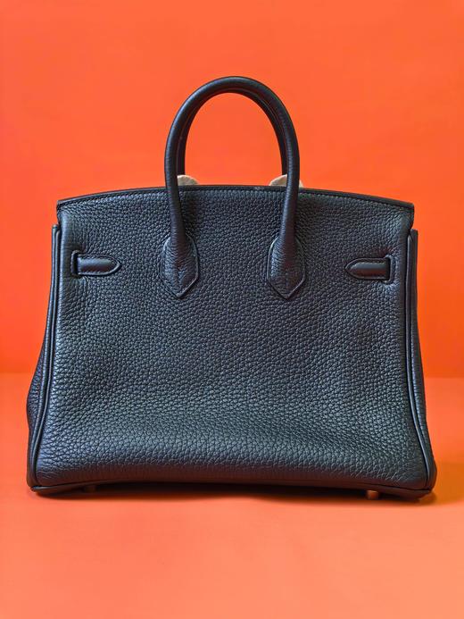 HERMES爱马仕 Birkin 25 金扣 Togo牛皮 铂金包手提包 常规 女款 Noir 黑色 Z刻 商品图2