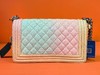 CHANEL彩虹渐变LEBOY中号 25开银扣有身份卡 商品缩略图1