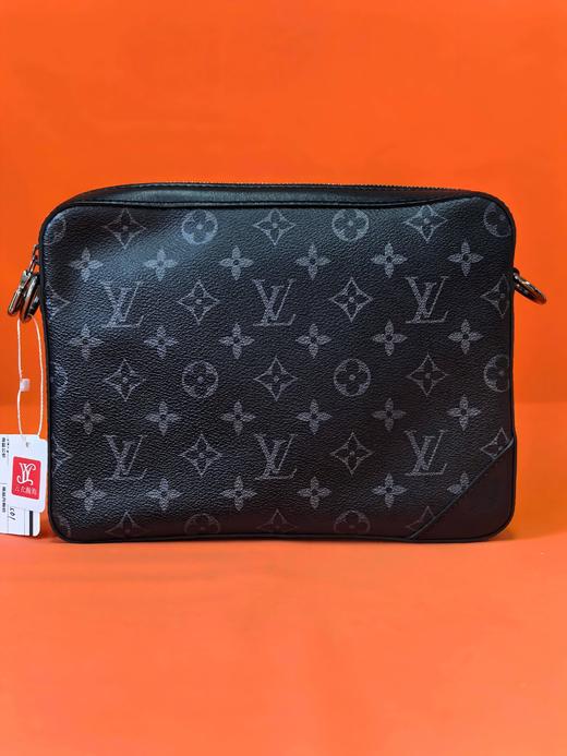 LOUIS VUITTON Trio 经典老花满印三合一 涂层帆布拼牛皮 邮差包手拿包单肩斜挎包 男款 灰色 商品图2
