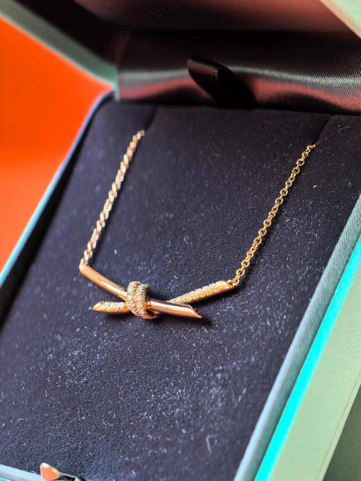TIFFANY & CO.蒂芙尼 Knot 系列 原创欧美 玫瑰金 项链 商品图1