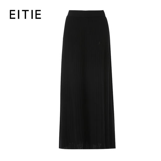 EITIE爱特爱松紧腰压褶裙摆精致时尚长裙半裙8401108 商品图0