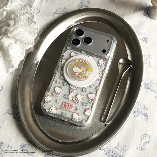 【白日梦手账本】迷你轻松拼贴 泡泡骚 x Hello Kitty合作系列 POPCASE手机壳 MagSafe Popcase磁吸款 透明 iPhone17/16/15/14 商品图1