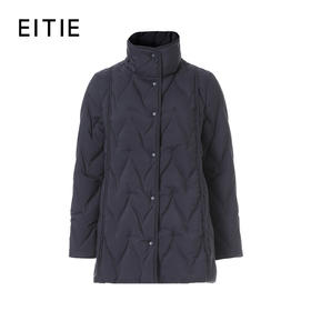EITIE爱特爱独特的麻花线迹绗缝时尚年轻显瘦保暖羽绒服8411101