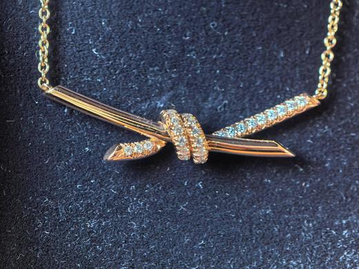 TIFFANY & CO.蒂芙尼 Knot 系列 原创欧美 玫瑰金 项链 商品图2
