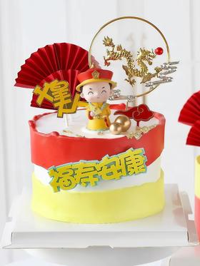 【父皇大人】叮当CAKE祝寿蛋糕-鲜果奶油蛋糕