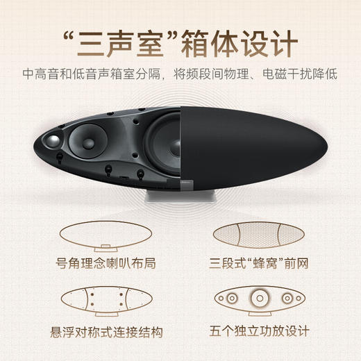 宝华韦健Zeppelin Pro【国家补贴】齐柏林飞艇第6代B&W无线HIFI蓝牙音箱家用智能音响双11推荐 太空灰 商品图1