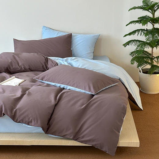 顶柔 全棉高支磨毛北欧系列四件套床单245cm*250cm*1pc【福利品】 商品图2