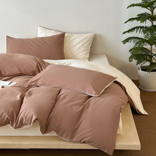 顶柔 全棉高支磨毛北欧系列四件套床单245cm*250cm*1pc【福利品】 商品图0