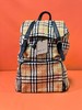 Burberry博柏利 格纹印花 织物 双肩包 女款 黄色 商品缩略图1