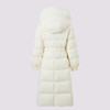 MAXRIENY通勤休闲可拆卸连帽细带长款羽绒服收腰显瘦 商品缩略图4