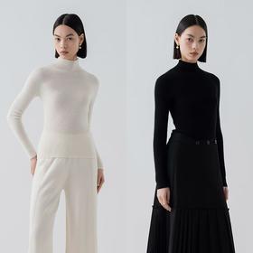 VogoPetite2025女士100%羊绒半高领衫BP141E1310