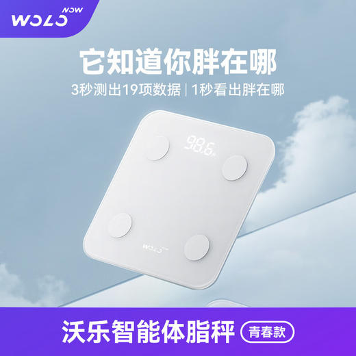 【京东热卖榜第一】WOLO/沃乐 智能体脂秤 APP充电款 青春版 商品图4