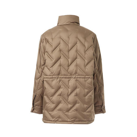 EITIE爱特爱黑色时尚保暖抽绳收腰羽绒服外套8411104 商品图9