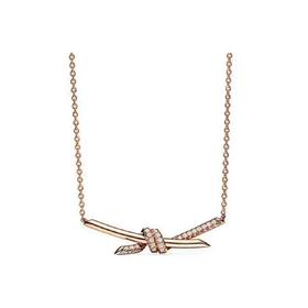 TIFFANY & CO.蒂芙尼 Knot 系列 原创欧美 玫瑰金 项链