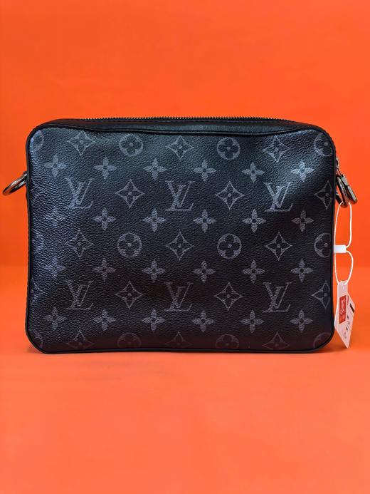 LOUIS VUITTON Trio 经典老花满印三合一 涂层帆布拼牛皮 邮差包手拿包单肩斜挎包 男款 灰色 商品图1