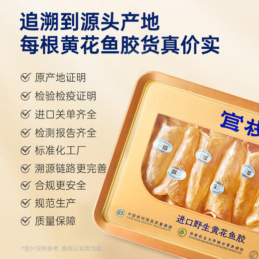 【限时特惠】官栈 6S深海溯源黄花鱼胶150g干花胶礼盒 商品图4