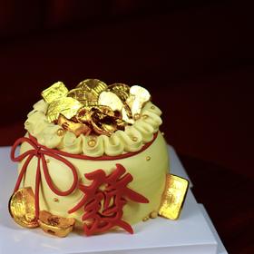 「盆满钵满」发财主题蛋糕