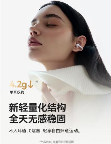 SANAG塞那S7S  AI开放式无线不入耳降噪会议纪要蓝牙耳机 商品图3