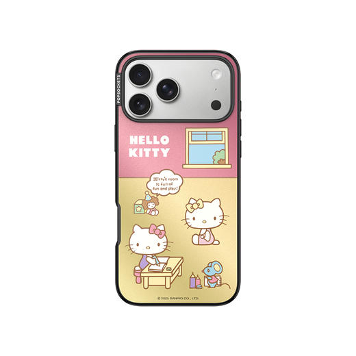 【白日梦手账本】温馨小屋时刻 泡泡骚 x Hello Kitty合作系列 POPCASE手机壳 MagSafe Popcase磁吸款 镜面壳 撞色 iPhone17/16/15/14/1 商品图2