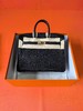 HERMES爱马仕 Birkin 25 金扣 Togo牛皮 铂金包手提包 常规 女款 Noir 黑色 Z刻 商品缩略图3