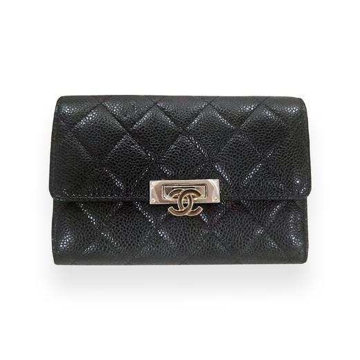 CHANEL LEBOY 牛皮荔枝纹钱包 商品图0