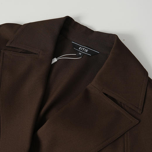 EITIE爱特爱复古收腰长款风衣伞型轮廓风衣8304004 商品图4