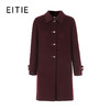 EITIE爱特爱温暖舒适门襟处配色浅金皮袢精致耐看长款毛呢大衣8414121 商品缩略图0