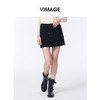 VIMAGE纬漫纪时尚抽绳系带松紧腰设计短裙V2406119 商品缩略图3