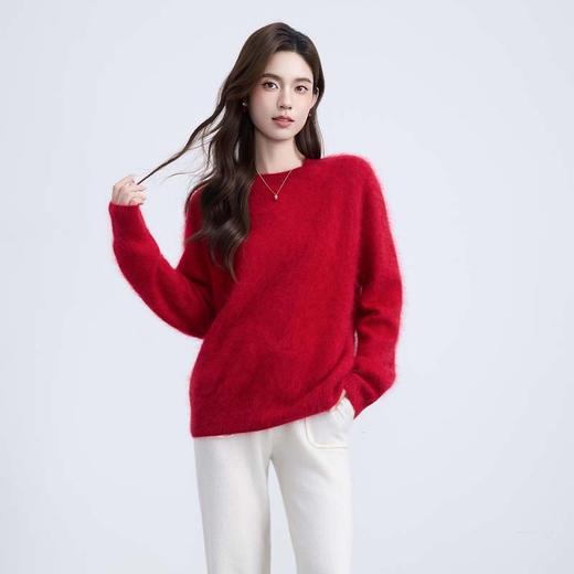 VogoPetite	拉绒长绒一体成型圆领100%山羊绒衫	BP141E1208 商品图3
