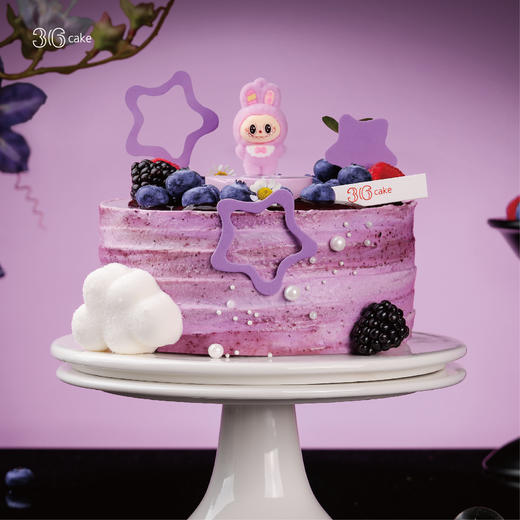 甜梦星云·芋泥蓝莓脆脆奶油蛋糕，可选1.5/2.5/6磅 商品图2