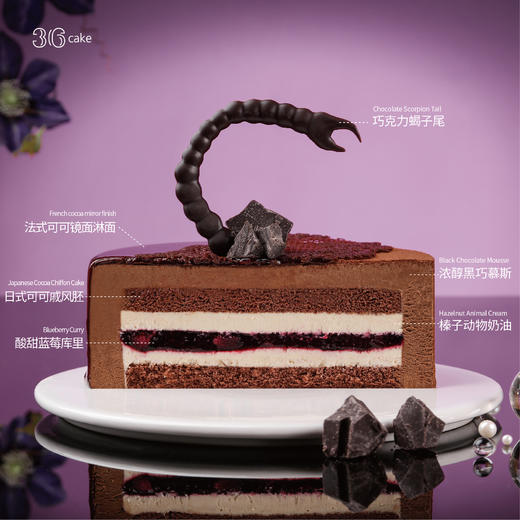 永恒之夜·榛子蓝莓巧克力慕斯 商品图3