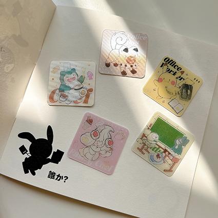 kox豪烁郎丨光栅贴纸套装（5张） 商品图0