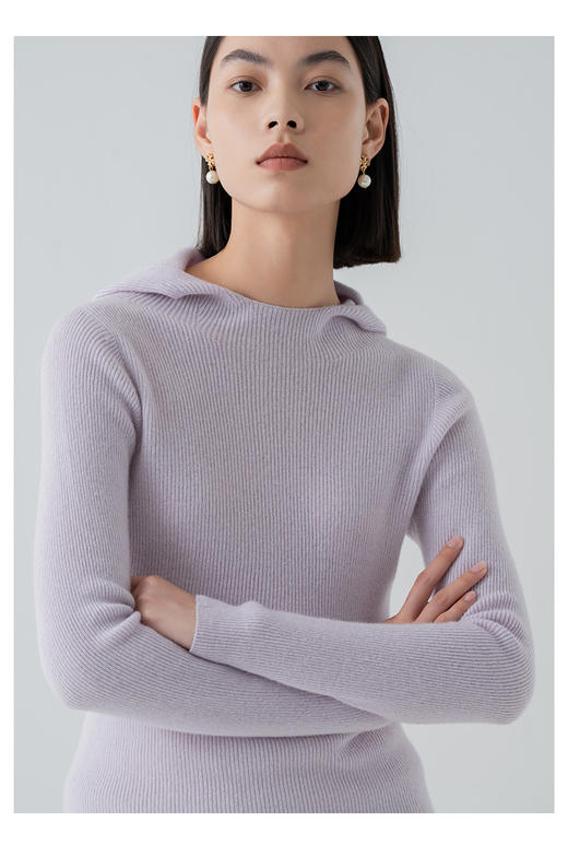 VogoPetite	全成型连帽针织衫100%山羊绒衫	BP131E1112 商品图2