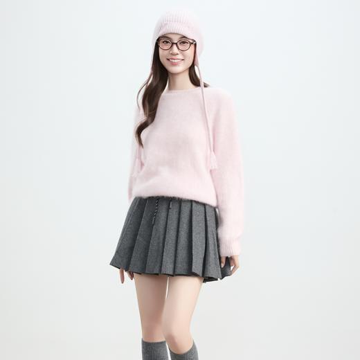 VogoPetite	拉绒长绒一体成型圆领100%山羊绒衫	BP141E1208 商品图2