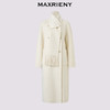 MAXRIENY【商场同款】2025冬粗毛呢外套女时尚米色双面轻奢长款大衣(货号:MF86CT503) 商品缩略图4