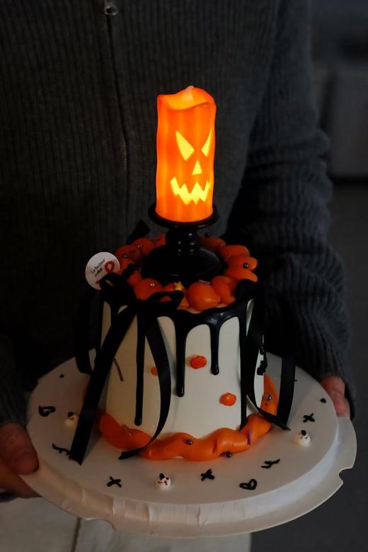 万圣节·南瓜灯奶油蛋糕 商品图0